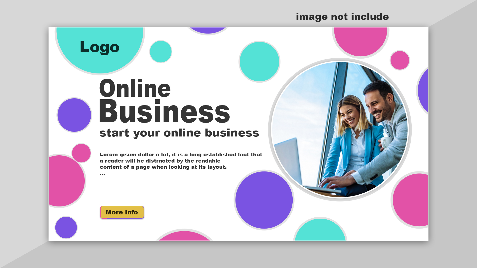 Modern Online Business Banner Template for Marketing & Startup Promotions