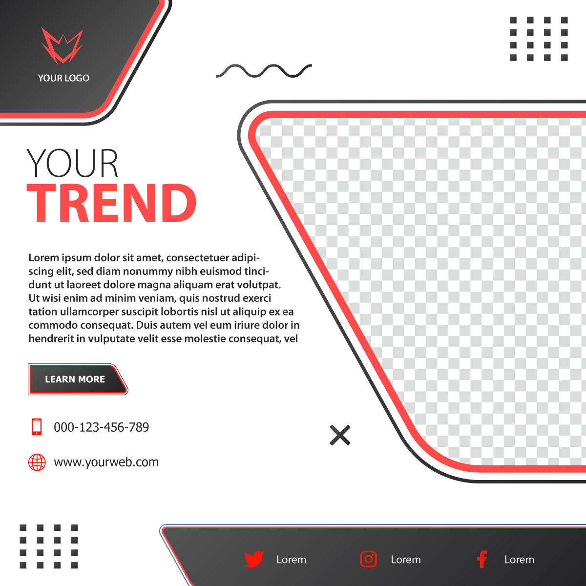 Futuristic Social Media Post Template