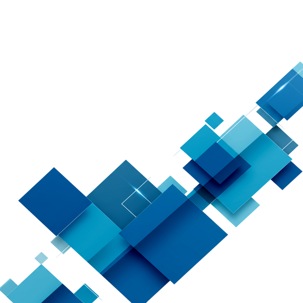 Dynamic Blue Geometric Abstraction