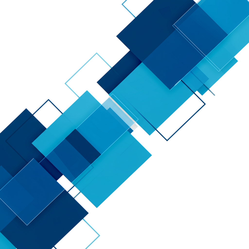 Fluid Blue Geometric Fusion