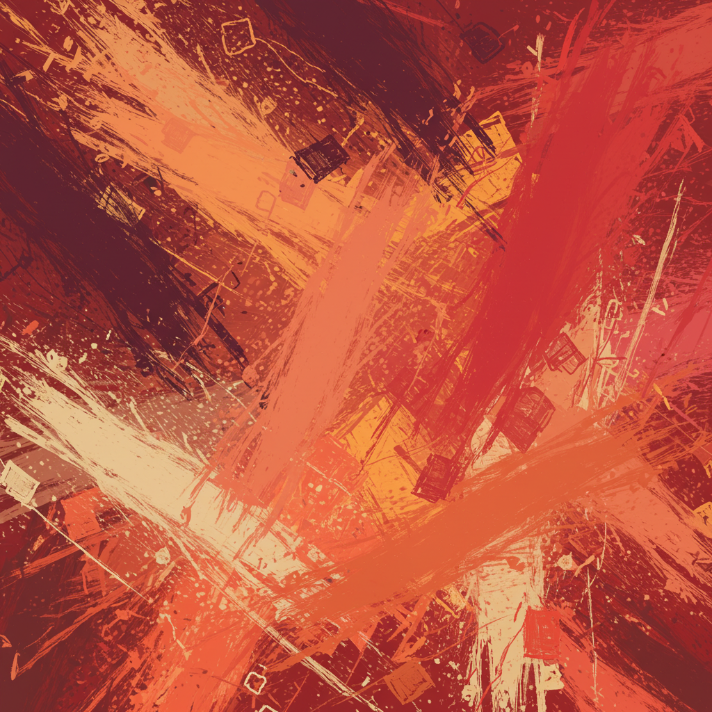 Fiery Fusion A Burst of Abstract Energy