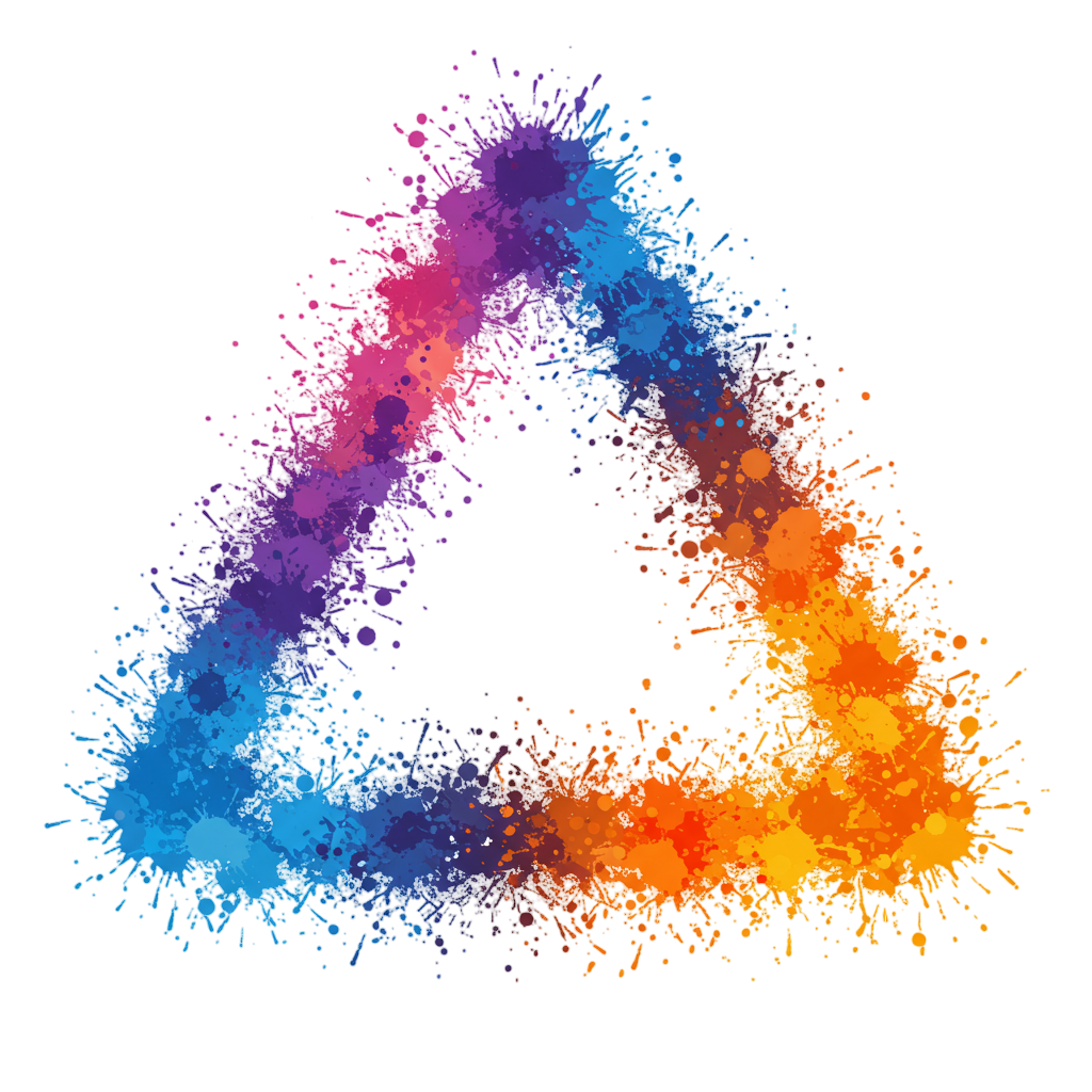 Triangular Symphony A Splash of Colorful Creativity
