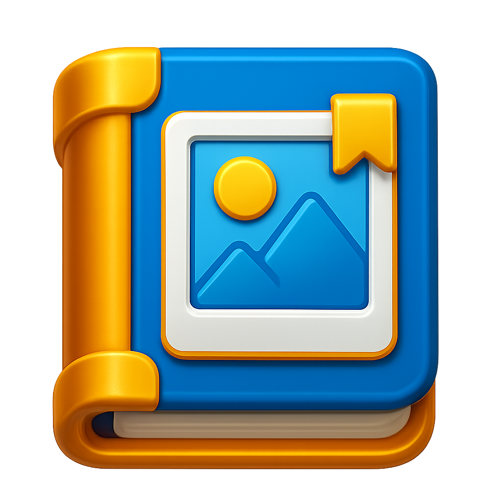 Digital Photo Album Icon-Modern Memories App Icon